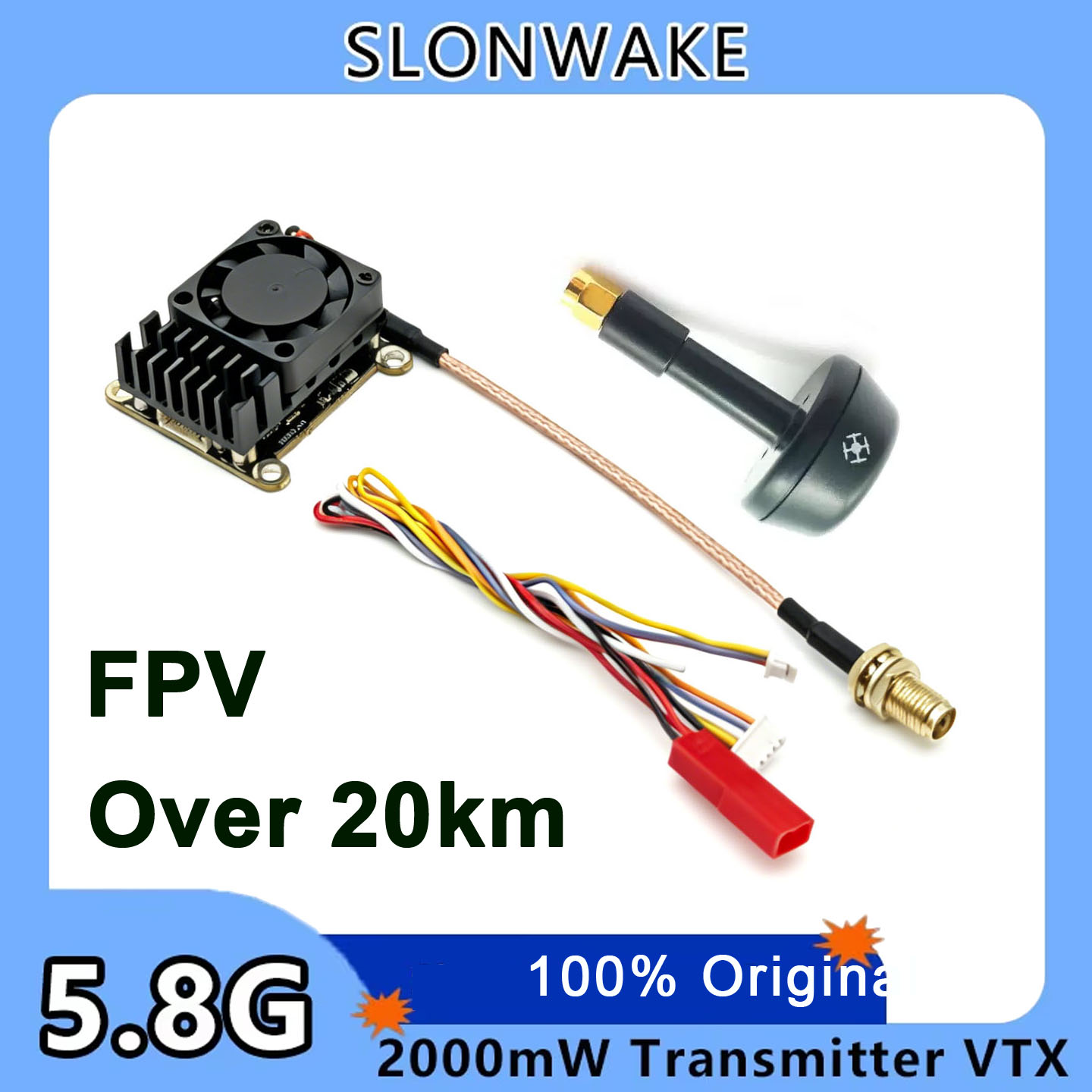 새로운 업그레이드 5.8Ghz 2W 조절 가능 FPV  - Fpv Drone Receiver 리뷰 및 가격